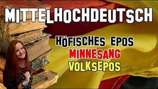 Deutsche Literatur 3  Mittelhochdeutsch Höfisches Epos Minnesang Volksepos [upl. by Naida]