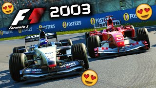 PLAYING AN INSANE F1 2003 SEASON MOD FOR THE MODERN F1 GAME [upl. by Natelson459]