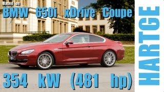 BMW 650i xDrive Coupé F13 Test Drive with HARTGE Engine Upgrade 80  200 kmh [upl. by Tloh]