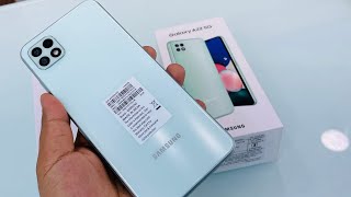 Samsung Galaxy A22 5G Mint UnboxingFirst Look amp Review 🔥 Samsung Galaxy A22 5G Price SpecEtc [upl. by Ssidnak]