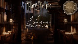 Hogwarts Library Ambience ✧˖° Harry Potter ASMR Study Ambience  Music [upl. by Colis193]