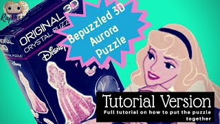 Bepuzzled 3D Crystal Puzzle Aurora Tutorial Version [upl. by Hollinger323]