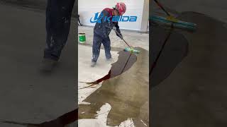 Floor Paint Demonstration Video epoxy [upl. by Armington]