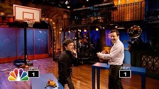 Thanksgiving Object Shootout with Josh Hutcherson Late Night with Jimmy Fallon [upl. by Jefferey]