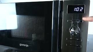 Microwave GORENJE MO20A4XH Advanced  Control Panel Overview  Settings Overview [upl. by Enilecram]