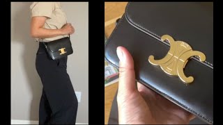 I bought my first luxury bag from Paris Celine Triomphe Teen [upl. by Mcgee]