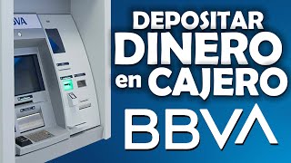 Depositar dinero en cajero BBVA  Fácil  Rápido  Seguro [upl. by Niajneb]