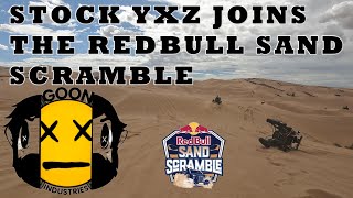 REDBULL SAND SCRAMBLE IN A STOCK YXZ  GOON Industries [upl. by Keisling]