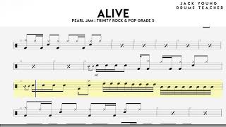 Alive Trinity Rock amp Pop Drums Grade 5 [upl. by Araid]