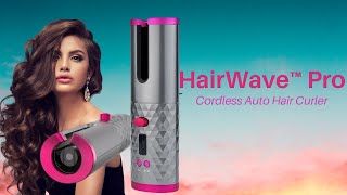 HairWave™ Pro Cordless Auto Hair Curler [upl. by Nevaed716]