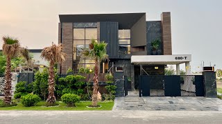 Touring ONE Kanal Modern Mansion for Sale in DHA LAHORE [upl. by Buatti]