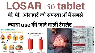 Losar 50 tablet uses in hindilosartan 50 tablet uses in hindihigh blood pressure ki best tablet [upl. by Arhaz]