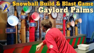 Snowball Build amp Blast Game at Gaylord Palms in Orlando Florida [upl. by Sergeant]