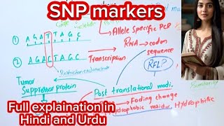 SNP markersMolecular markersFull explaination in Hindi and Urdu [upl. by Kaltman]