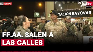 SJL megaoperación policial y militar por declaratoria de emergencia [upl. by Enelie458]