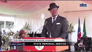 McHenry Venaani touching speech at DR Hage Geingob have memorial [upl. by Mccallion]