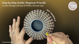 Dot Mandala Tea Light Candle Holder  Stepbystep guide for beginners  Bronze Age Design [upl. by Farmelo]