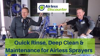 Quick Rinse Deep Clean amp Maintenance of your Airless Sprayer with Ian Crump PaintTech [upl. by Artekal]