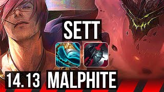 SETT vs MALPHITE TOP  7 solo kills 66 winrate  EUW Master  1413 [upl. by Oswald373]