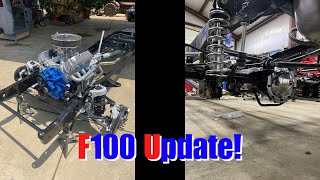 1971 Ford F100 Build Update Chassis and Drivetrain [upl. by Anirtak]