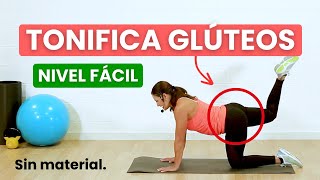 RUTINA GLÚTEOS REDONDOS 20 MINUTOS🍑😁 Para principiantes  Sin material [upl. by Allesor90]