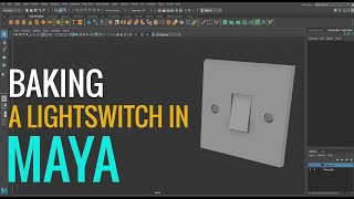 Baking a lightswitch in Autodesk Maya [upl. by Ateuqirne]