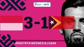 INDONESIA VS TIMOR LESTE AFF 3  1 [upl. by Gnauq]