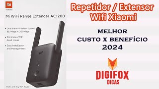 Repetidor de sinal WIFI XIAOMI MI AC1200 extensor de rede  Análise e configuração [upl. by Airegin]