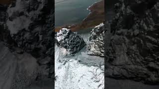 Drone shot on snow mound youtubeshorts carpfish youtubeshorts youtube shortsviral viralshort [upl. by Marcelle]