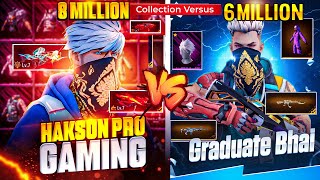 Graduate ff vs Hakson Pro Gaming 🔥 One of The Best Collection Verses in Free fire  Garena free fire [upl. by Etnovad]