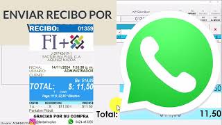 Enviar Recibo de Facturacion Digital a Whatsapp [upl. by Nnaul782]