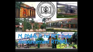 MPhil and PhD entrance examPETdate announcement RTMnagpur University 202223 more details on 👇 [upl. by Berner587]