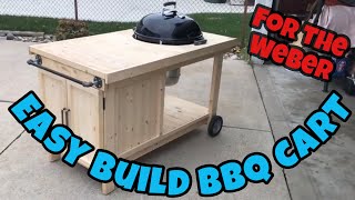 How To Build a BBQ Cart for a 22quot Weber Kettle [upl. by Nylodnew]