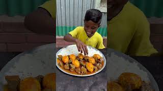 Spicy Mutton Liver Curry with Rice Mukbang EatingShow BigBites Viral Tranding Reels Viral [upl. by Nilyac]