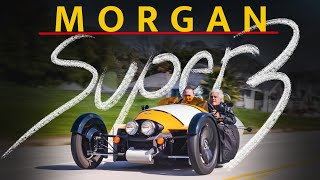 Canyon Carving In Morgan Super 3  Jay Lenos Garage [upl. by Oirogerg]