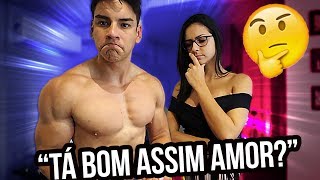 MINHA MULHER ANALISOU MEU SHAPE ATUAL BULKING [upl. by Felix]