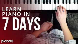 7 Days To Learning Piano Beginner Lesson [upl. by Carlyn]