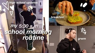 grwm SCHOOL MORNING ROUTINE🕔9th grade [upl. by Airehtfele]