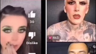 Eugenia Cooney with Jeffree Star telling her to stop talking sharing trespasser info etc [upl. by Neilson]