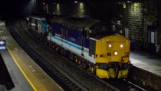 ‘Bob’ amp ‘Brutus’ powering over the Pennines  0Z25 Crewe Gresty BridgeYork Thrall Europa 91123 [upl. by Anuahc524]