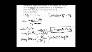 Calcular el punto de congelación de una solución [upl. by Trab9]