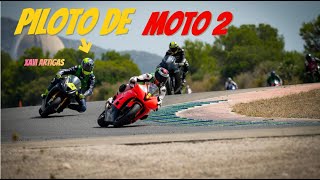 😱 CORRIENDO con Piloto de MOTO 2  y SoyBlak por PRIMERA vez en El CIRCUITO de CALAFAT✊ [upl. by Karry]