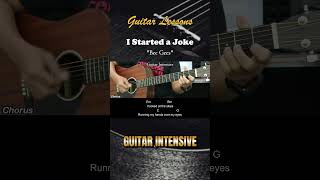 I Started a Joke  Bee Gees  EASY Guitar Tutorial with Chords  Lyrics chordgitar [upl. by Acyre662]