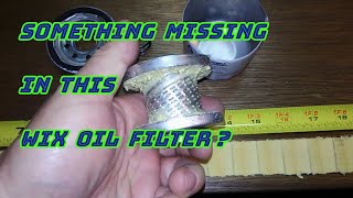 Wix Oil Filter Cut Open 57002 [upl. by Anih736]