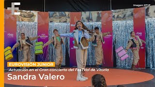 Sandra Valero  quotLOVIUquot  Gran concierto de EurovisiónJunior  FesTVal de Vitoria [upl. by Aroon]