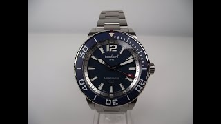 Hanhart Aquasphere FreeFall Blue 42mm 4K Watch Review [upl. by Navert]