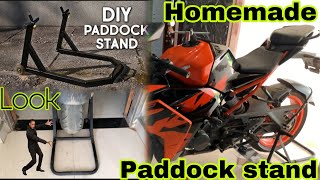 Homemade paddock stand  KTM RC 200  Price Rs 499 💸💸💶 [upl. by Sonnnie]