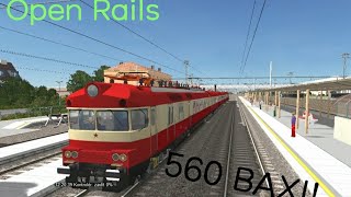 560 BAXI zvl R Open Rails timelapse [upl. by Supmart]