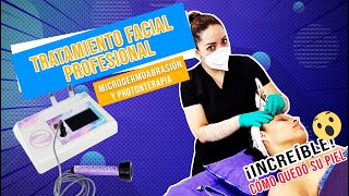 Cómo Hacer un Facial Profesional con Microdermoabrasión y Photonterapia [upl. by Willetta]