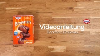 Videoanleitung Backform Brownies [upl. by Arathorn281]